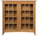Mission Wood 2-Door Bookcase w/Glass Doors by Vermont Furniture Designs