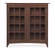 Mission Wood 2-Door Bookcase w/Glass Doors by Vermont Furniture Designs