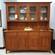 Mission Wood Long Hutch Top w/Glass Doors by Vermont Furniture Designs