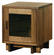 Skyline Wood Nightstand w/Glass Door by Vermont Furniture Designs
