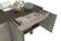 Nova Domus Amsterdam - Modern Grey Volcano & Eucalyptus Oak Buffet by VIG Furniture