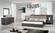 Nova Domus Enzo Italian Modern Grey Oak & Fabric Bed w/ Nightstands by VIG Furniture