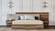 Nova Domus Matteo Italian Modern Walnut & Fabric Bedroom Set by VIG Furniture