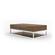 Modrest Heloise - Modern Walnut & Stainless Steel Coffee Table by VIG Furniture