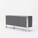 Modrest Fauna - Modern Elm Grey & Stainless Steel Buffet by VIG Furniture