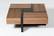 Modrest Makai Modern Walnut & Black Square Coffee Table by VIG Furniture