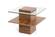 Modrest Clarion Modern Walnut & Glass End Table by VIG Furniture