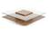 Modrest Clarion Modern Walnut & Glass Coffee Table by VIG Furniture