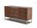 Modrest Heloise - Contemporary Walnut & Stainless Steel Dresser by VIG Furniture