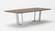 Modrest Gilroy - Modern Walnut & Stainless Steel Dining Table by VIG Furniture