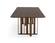 Modrest Livia - Modern Walnut & Brass Stainless Steel Dining Table by VIG Furniture