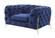 Divani Casa Sheila - Transitional Dark Blue Fabric Chair by VIG Furniture