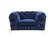 Divani Casa Sheila - Transitional Dark Blue Fabric Chair by VIG Furniture