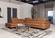 Coronelli Collezioni Viola - Italian Contemporary Cognac Leather Left Facing Chaise Sectional Sofa by VIG Furniture
