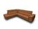 Coronelli Collezioni Viola - Italian Contemporary Cognac Leather Left Facing Chaise Sectional Sofa by VIG Furniture