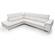 Coronelli Collezioni Viola - Italian Contemporary Light Grey Leather Left Facing Chaise Sectional Sofa by VIG Furniture