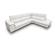 Coronelli Collezioni Viola - Italian Contemporary Light Grey Leather Right Facing Chaise Sectional Sofa by VIG Furniture