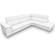 Coronelli Collezioni Viola - Italian Contemporary White Leather Right Facing Chaise Sectional Sofa by VIG Furniture