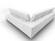 Coronelli Collezioni Viola - Italian Contemporary White Leather Right Facing Chaise Sectional Sofa by VIG Furniture