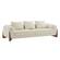 Modrest Fleury - Contemporary Cream Fabric & Walnut Sofa by VIG Furniture