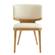 Modrest Stanley - Contemporary Cream Leatherette & Walnut Set of Two Dining Chairs by VIG Furniture