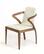 Modrest Falcon Modern Walnut & Cream Dining Chair by VIG Furniture
