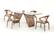 Modrest Draper Contemporary Walnut & Glass Dining Table by VIG Furniture