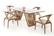 Modrest Draper Contemporary Walnut & Glass Dining Table by VIG Furniture