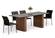 Modrest Maggie - Modern Walnut & Black Ceramic Top Dining Table by VIG Furniture