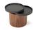 Modrest Bascom Modern Walnut End Table w/Swivel Top by VIG Furniture