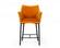 Modrest Exodus Modern Yellow Velvet Counter Stool by VIG Furniture