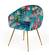 Modrest Roxann - Contemporary Floral Velvet Gold Dining Chair by VIG Furniture