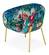 Modrest Falco Contemporary Floral Velvet & Gold Accent Chair by VIG Furniture