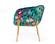 Modrest Falco Contemporary Floral Velvet & Gold Accent Chair by VIG Furniture