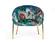 Modrest Falco Contemporary Floral Velvet & Gold Accent Chair by VIG Furniture