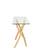 Modrest Pyrite Modern Glass & Gold Console Table by VIG Furniture