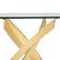 Modrest Pyrite Modern Glass & Gold Console Table by VIG Furniture