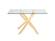 Modrest Pyrite Modern Glass & Gold Console Table by VIG Furniture