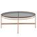 Modrest Bradford - Modern Smoked Glass & Rosegold Coffee Table by VIG Furniture