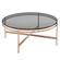 Modrest Bradford - Modern Smoked Glass & Rosegold Coffee Table by VIG Furniture