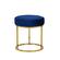 Modrest Elmont Modern Blue Velvet & Gold Stool Ottoman by VIG Furniture