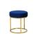 Modrest Elmont Modern Blue Velvet & Gold Stool Ottoman by VIG Furniture