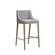 Modrest Fairview - Contemporary Grey + Brass Bar Stool by VIG Furniture