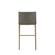 Modrest Fairview - Contemporary Grey + Brass Bar Stool by VIG Furniture