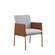 Modrest Pettit - Modern White & Brass Arm Dining Chair by VIG Furniture