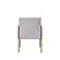 Modrest Pettit - Modern White & Brass Arm Dining Chair by VIG Furniture