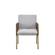 Modrest Pettit - Modern White & Brass Arm Dining Chair by VIG Furniture