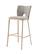 Modrest Burton - Glam Grey Fabric + Brass Bar Stool (Set of 2) by VIG Furniture
