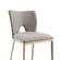 Modrest Burton - Glam Grey Fabric + Brass Bar Stool (Set of 2) by VIG Furniture
