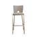 Modrest Burton - Glam Grey Fabric + Brass Bar Stool (Set of 2) by VIG Furniture